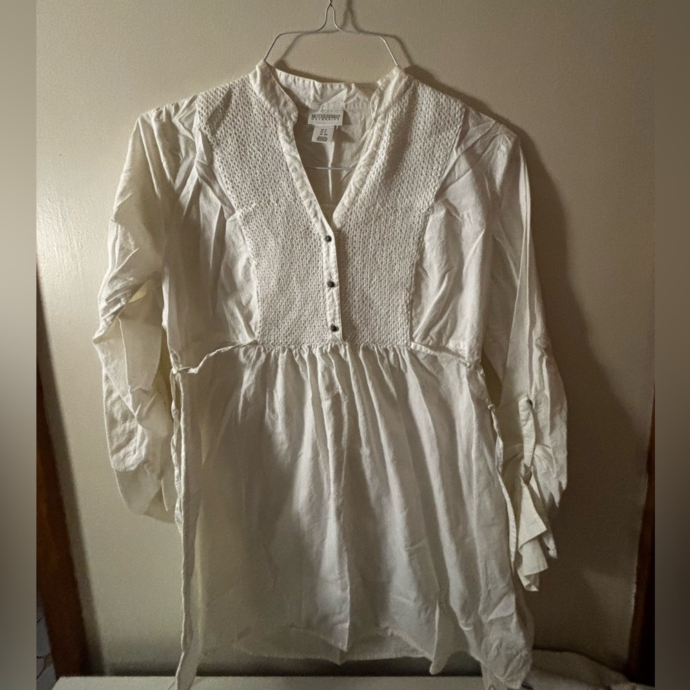 Maternity White Blouse